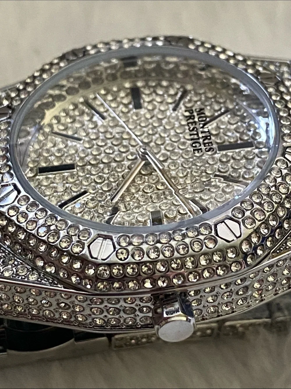 Silver NEW Men’s Invicta Montres Prestige 42mm Crystal Watch
